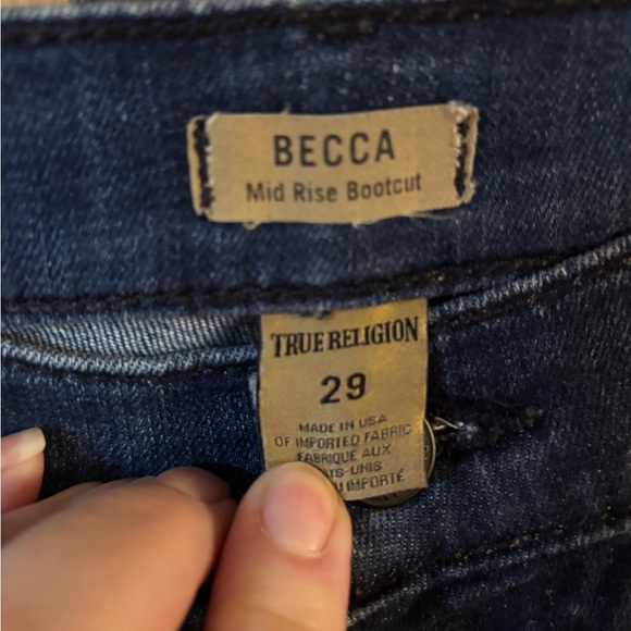True Religion jeans.  Becca. Mid rise bootcut - Picture 3 of 9